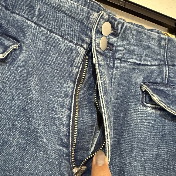 Maeve Anthropologie BOMBSHELL JEANS Women 31 Slim Straight High‎ Rise Blue 32054 - Picture 8 of 13